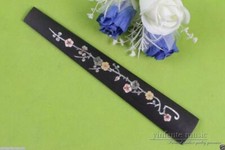 yinfente 4/4 Violin Fretboard Ebony wood Pattern Inlaid Violin Parts