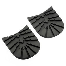 Rubber 9.1cm x 9.5cm Shoe Boot Heel Cap Sole Plate Repair Set Kit Non-Slip