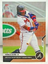Ronald Acuna Jr. 2020 Topps Now MLB Baseball 8/26 HR #160 ATLANTA BRAVES SP /699