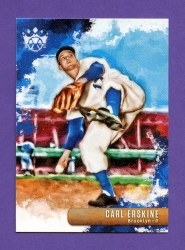 2019 Panini Diamond Kings Baseball Carl Erskine #18 Brooklyn Dodgers card