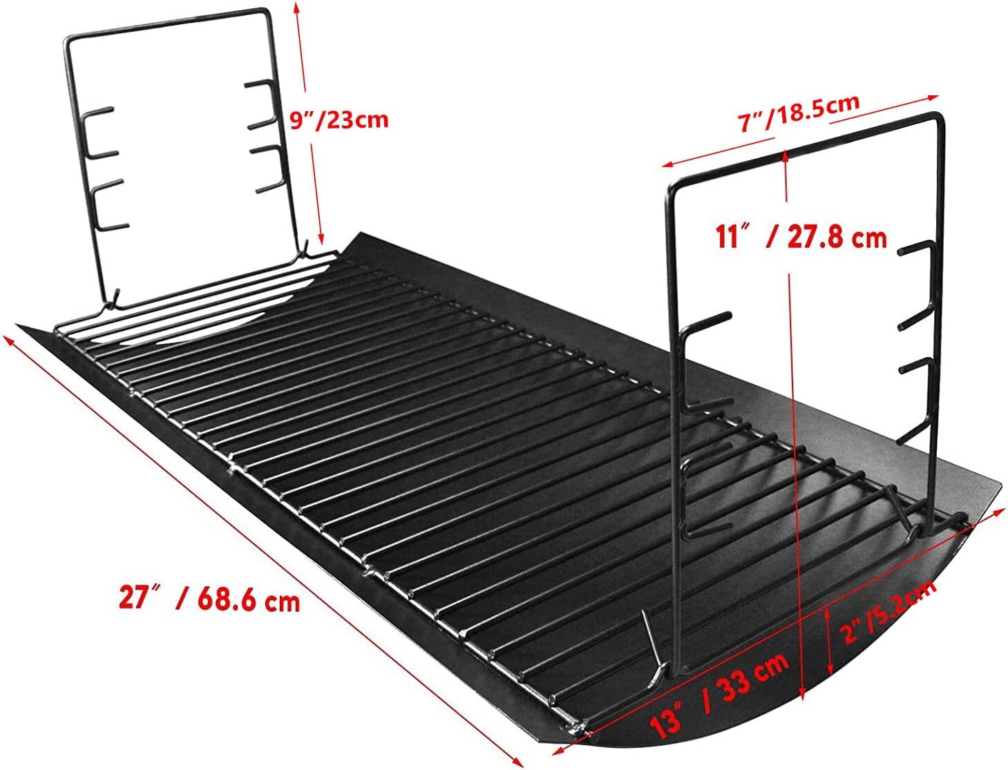 15" to 35" Ash Pan Drip Pan for Chargriller, Oklahoma Joe’s, Charbroil