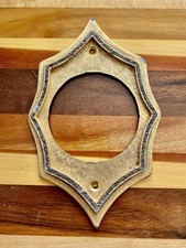 1968 Florenta Gold Metal Starburst Pattern Outlet Backplate