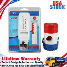 1100 GPH 12V Marine Submersible Bilge Water Pump w/ Float Switch For Boat Yacht