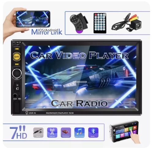 7 Inch Double 2DIN Bluetooth Car Radio Stereo FM USB/MP5 Player Touch Screen TF