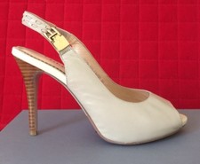 Chaussures Femme Escarpins à Talon Beige/ Ivoire Été Soirée Mariage Taille 39