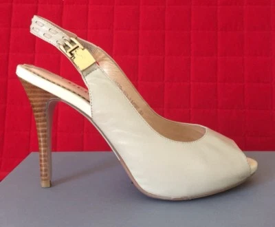 Chaussures Femme Escarpins à Talon Beige/ Ivoire Été Soirée Mariage Taille 39 - Photo 1/4