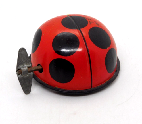 Toy Hero Made In Japan Lady Bug Windup Vintage Tin Litho Wind-Up - Picture 5 of 6
