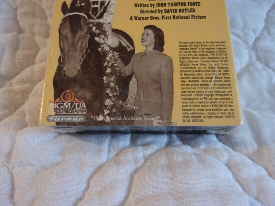 THE STORY OF SEABISCUIT VHS NEW SEALED HORSE RACING SHIRLEY TEMPLE ROMANCE DRAMA - Image 4 of 4