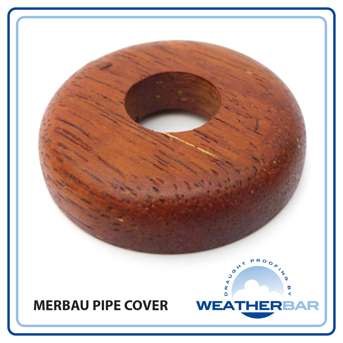 Solid Wood Radiator Pipe Cover Pipe Rose. For 1518mm Pipes, 10 Colour