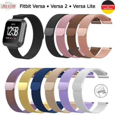 Uhrenarmband Milanaise Fitbit Versa 1 | 2 und Versa 2 Lite Magnet Armband Watch
