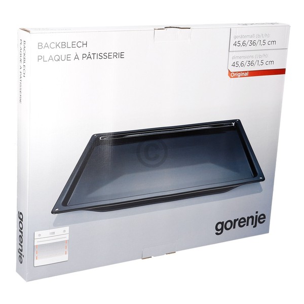 Backblech Gorenje 242132 456X360X15Mm AC018 FüR Backofen-image