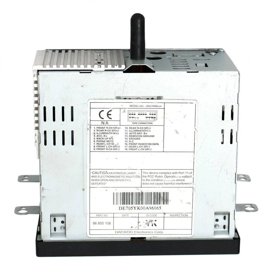 Receptor de CD rádio MP3 2005-08 Chevrolet Optra Suzuki Reno AM FM 96805108 - Imagem 4 de 4