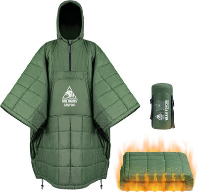 Onetigris Camping Poncho Decke Mit 3M Thinsulate Isolierung, Wasserdicht Decke W