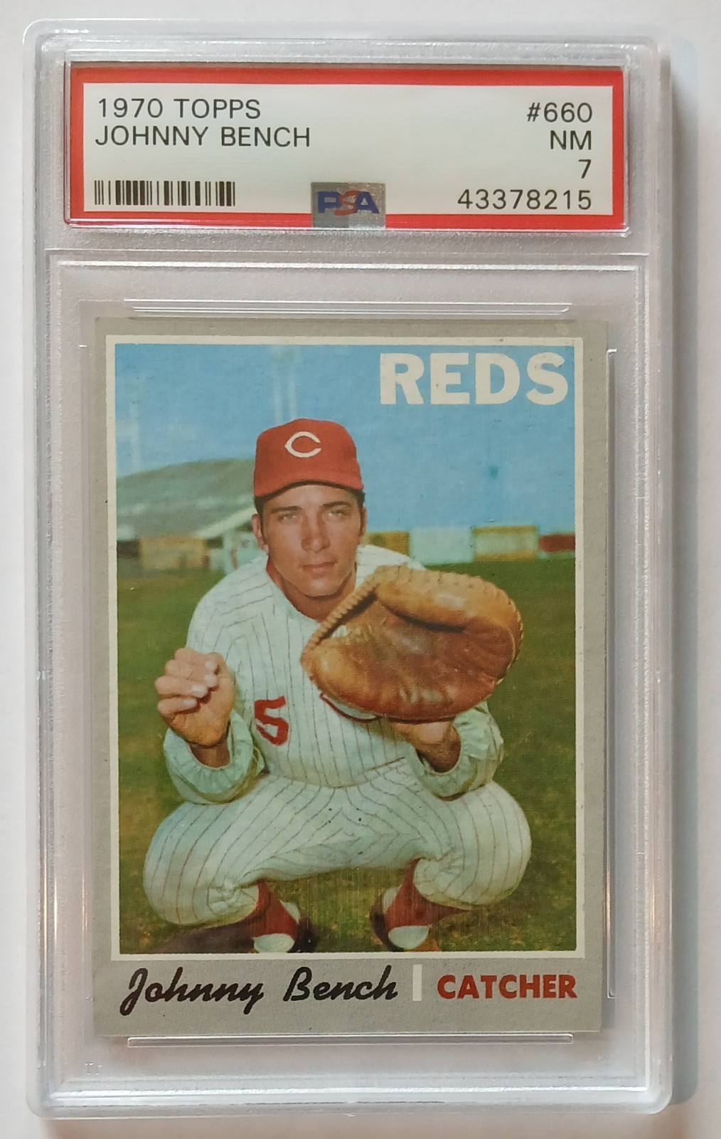 1970 Topps - High # Johnny Bench #660 PSA 7