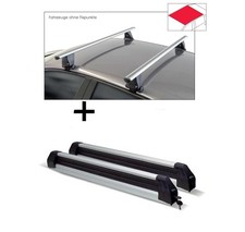 Skiträger Silver Ice+Dachträger VDP Delta für für Kia Picanto TA 5Türer 2011-201