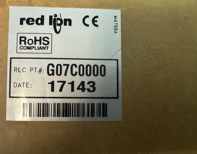 Red Lion G07C0000 7  TouchScreen HMI New OEM InStock NextDay Air Available