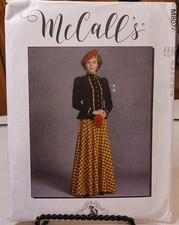 8077 McCalls SEWING Pattern UNCUT Costume Misses 6-14 historical 1800s jacket sk