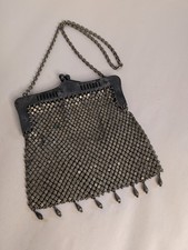 Vintage Antique Victorian Decorative Chain Mail Small Purse Art Deco Glamour