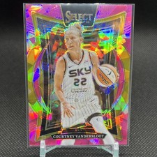 2025 Panini Select WNBA #36 Courtney Vandersloot Pink Ice Prizms