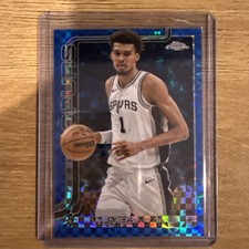 2025 Topps Chrome Victor Wembanyama Blue X-Fractor Spurs