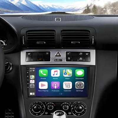 For Mercedes C-Class W203 2003-2009 Car Stereo Radio Android 14 Carplay BT 4+64G