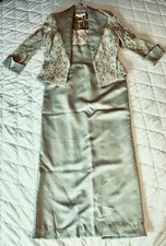 Elegant Lace Overlay A-line formal dress w/ Jacket pistachios green. Wedding