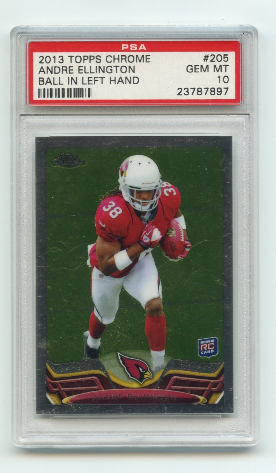 Andre Ellington Topps Chrome #205 Ball in Left Hand