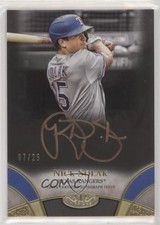 2021 Topps Tier One Break Out Auto Bronze Ink 7/25 Nick Solak #BOA-NSO Auto 7i2