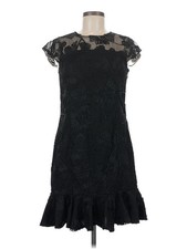 H By Halston Women Black Cocktail Dress 6