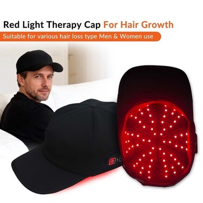 660nm 850nm Red Light Therapy Hair Growth Cap to Reduce Shedding & Boost Density