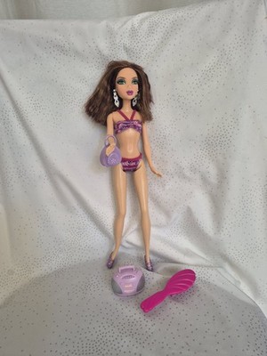 My Scene Mattel Barbie Doll 99 Hair Is Cut, Shoes, Earrings, purse, Radio, Brush