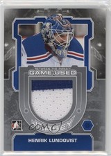 2012 ITG Between the Pipes Game-Used Jersey Silver /140 Henrik Lundqvist HOF 5r8