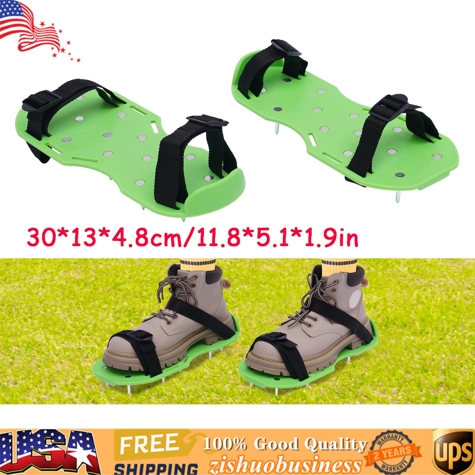 Non-Slip Epoxy Floor Spiked Shoes with Adjustable Straps & Short Spikes