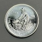 1985 Rare 1/10 oz Engelhard Prospector  .999 Fine Silver Fractional Round NICE!!