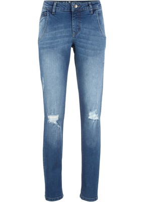 Authentik-Stretch-Jeans Straight Normal Gr. 36 Blau Damenjeans Hose Neu