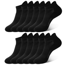 Bamboo Cool Mens Ankle Socks Athletic Anti-Odor Cushioned Moisture Wicking