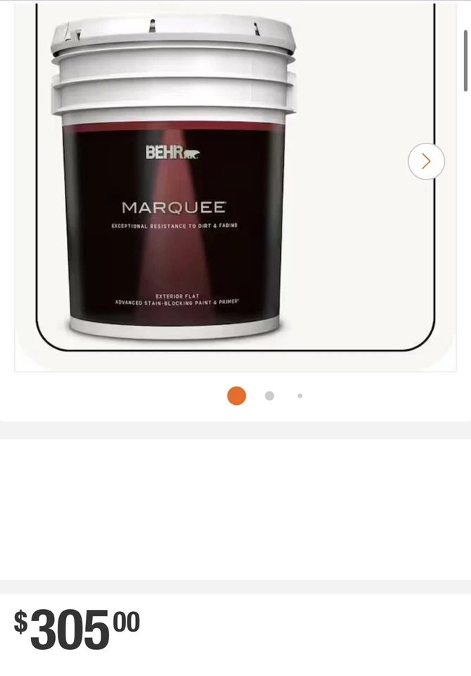 CARPA BEHR 5 gal. Pintura e imprimación exterior plana blanca ultra pura envío gratuito✅ Foto 2 de 4