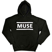 Muse Hoodie White Band Logo new Official Unisex Black Pullover