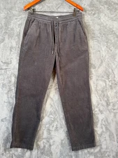 Marine Layer Pants Mens Medium Gray Saturday Corduroy Casual Pull On Comfort