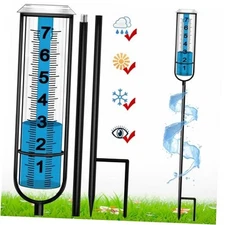 JMBay Rain Gauge Outdoor, Accurate rain gauges 3 Section Large Rain Gauge