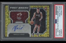 2022 Panini Prizm Fast Break Gold Nikola Jovic /10 Auto RC Gem Mint PSA 10