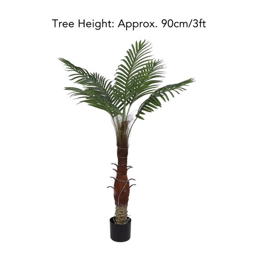 A (3FT EU Plug 220V)Artificial Lighted Palm Tree 100LED Artificial Palm Tree - Picture 11 of 21