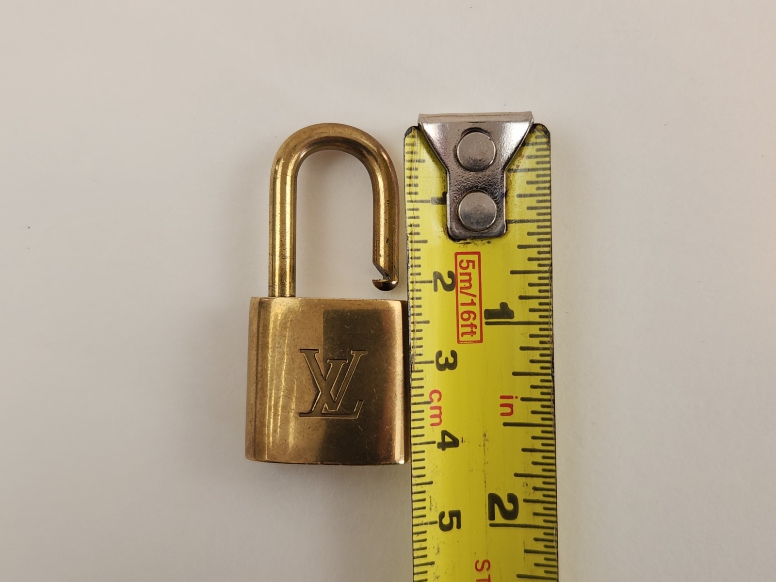 Authentic Louis Vuitton PadLock Solid Lock Key Br… - image 17