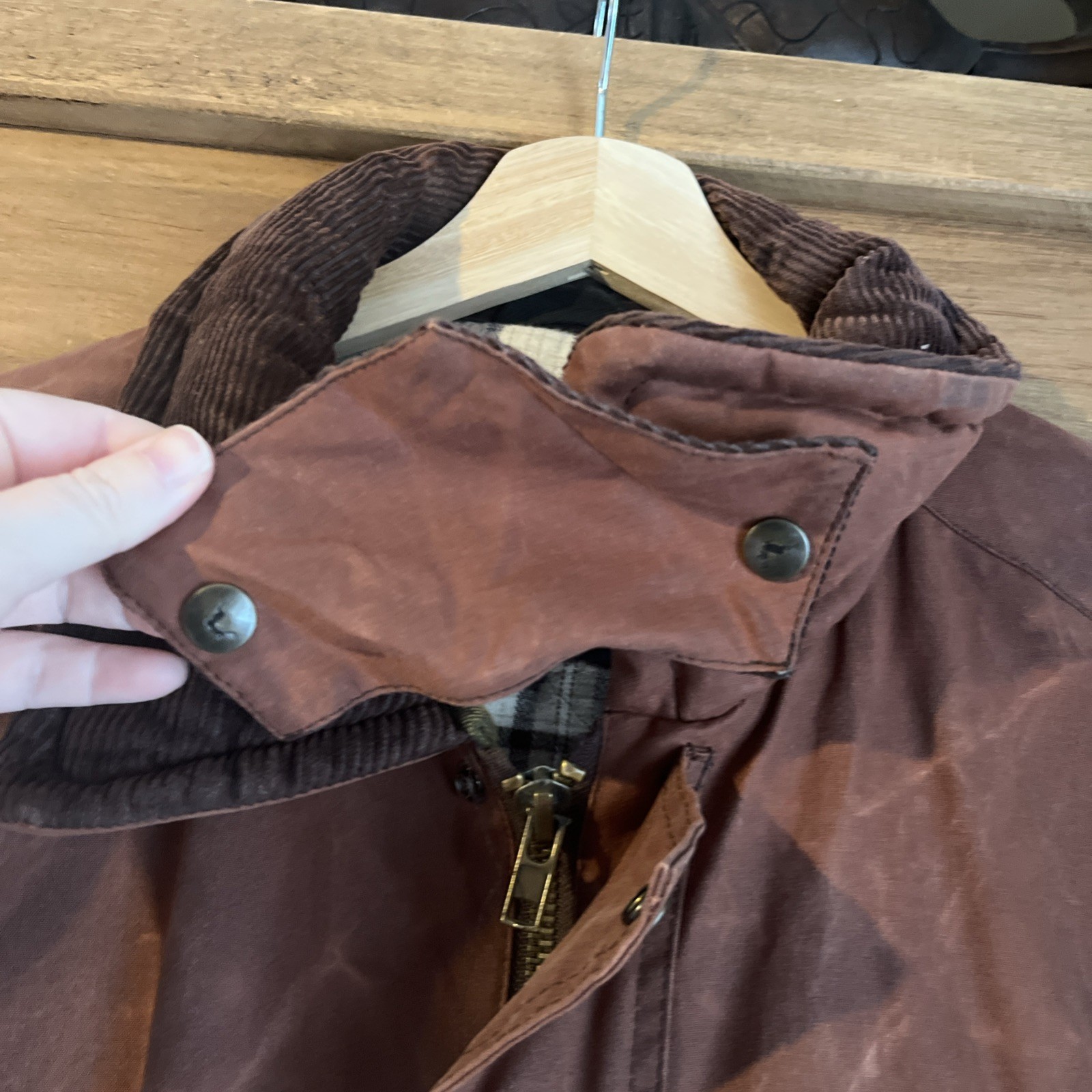 PG Field Heritage Mens Heavyweight Waxed cotton Field Coat made in UK country XL image 5