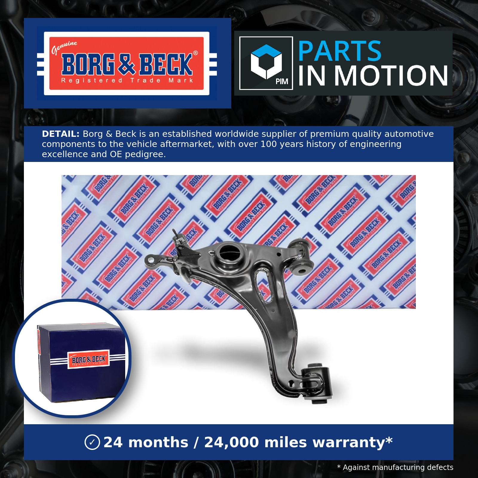 Wishbone / Suspension Arm fits MERCEDES C250 S202, W202 2.5D Front Lower, Left