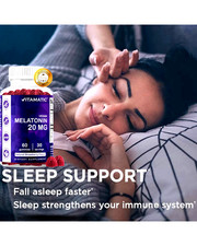 Melatonin Gummies 20mg - Sleep Aid , Fall Asleep Fast and Stay Asleep Quality
