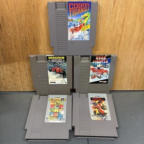 Nintendo NES Game Lot x5 PAL &ndash; Cobra Triangle + Road Fighter & More Free Postage