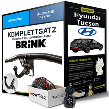Für HYUNDAI Tucson Typ TL,TLE Anhängerkupplung abnehmbar +eSatz 7pol 15- Set NEU