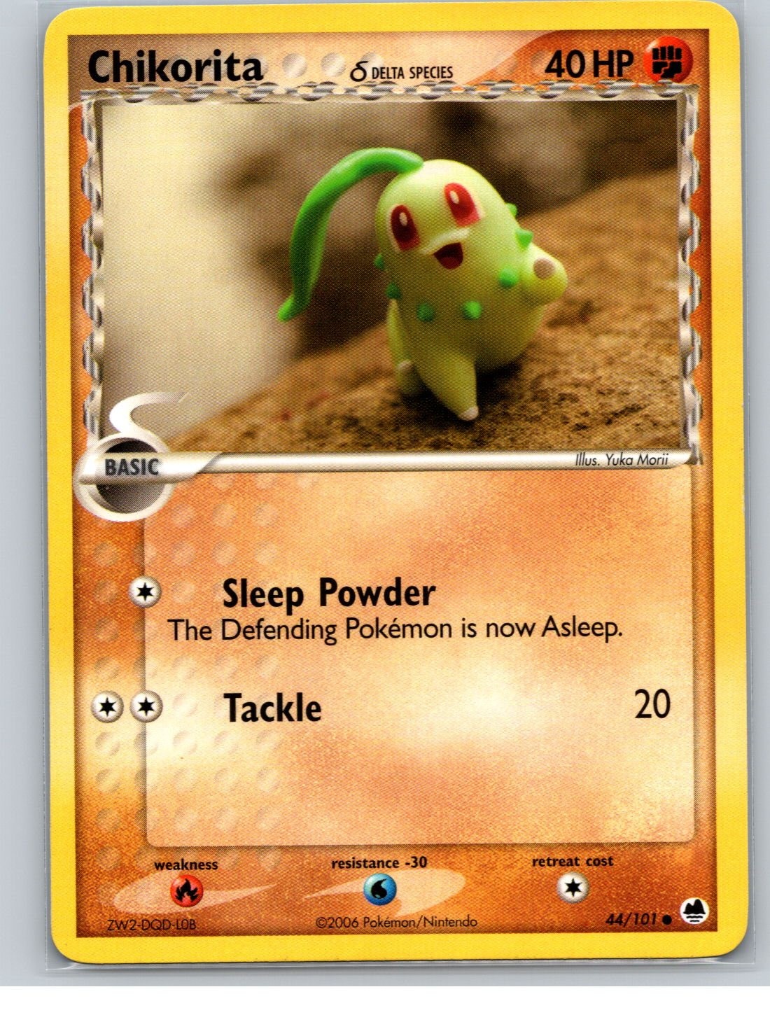 Dragon Frontiers #44/101 Chikorita (Delta Species)