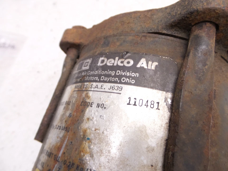 70-79 Firebird Trans Am Delco Air Conditioning Compressor A/C GM 1131142 6555302 - Image 3 of 4